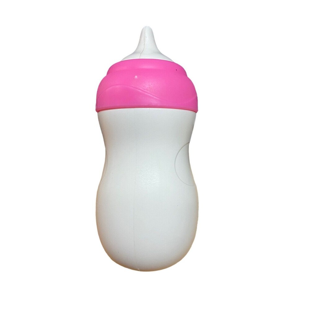 You and Me Baby Doll Replacement Resin Pink & White Baby Bottle